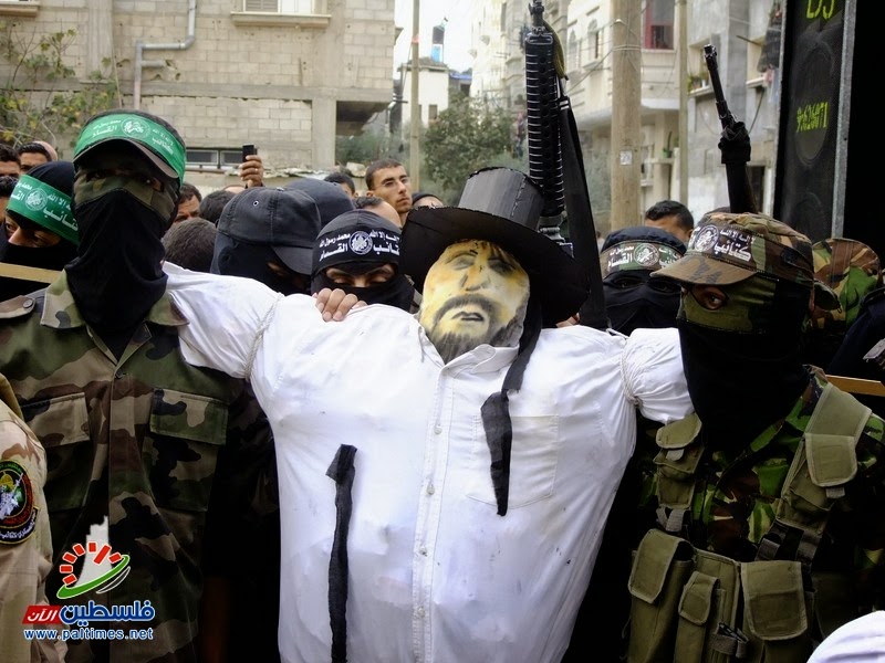 Hamas' effigy of a rabbinic Jew for burning